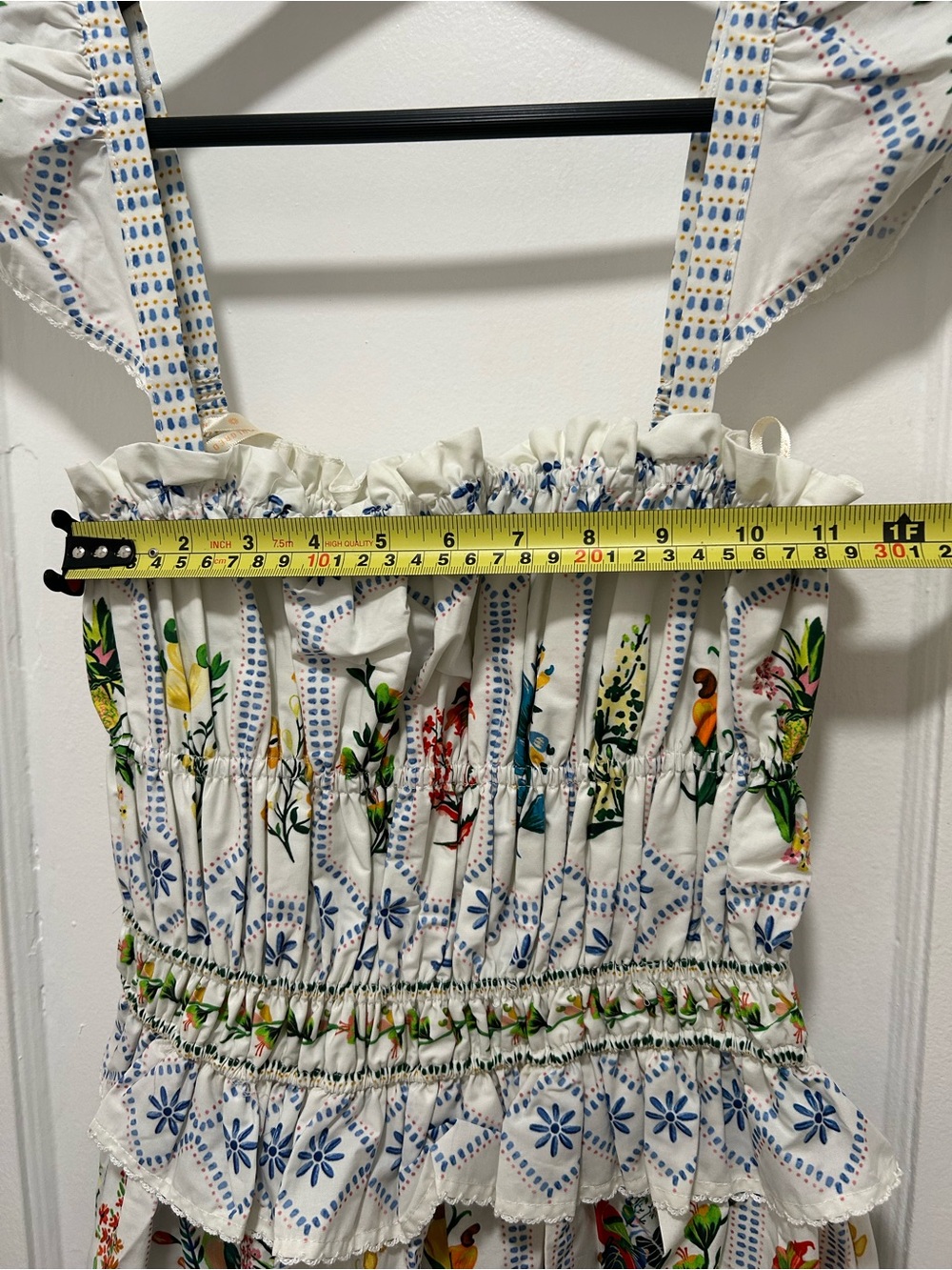 NWT Farm Rio Floral Print White Sundress SIZE 4 - Picture 14 of 16